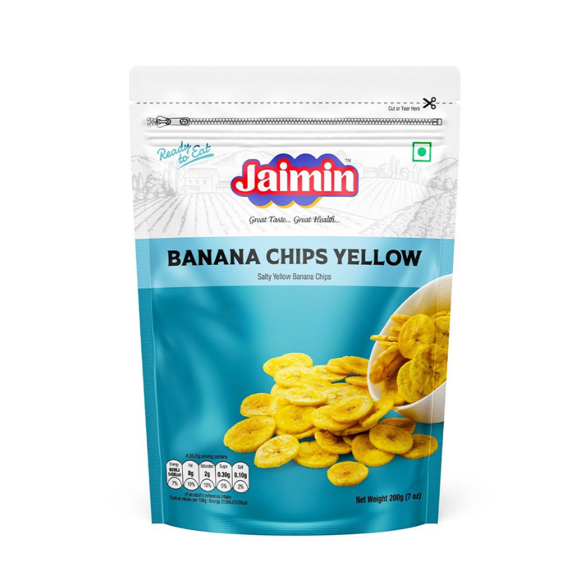 Jaimin Banana Chips Yellow 200g