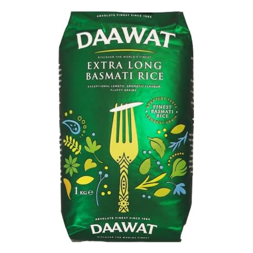 Daawat Extra Long Basmati Rice (Green) 2kg