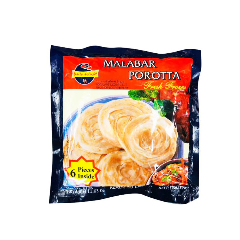 Daily Delight Malabar Porotta  908g - Soft Layered Flatbread