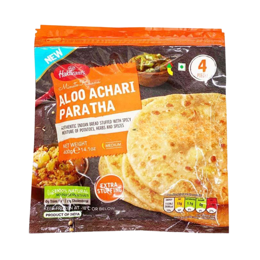 Haldiram's Aloo Achari Paratha 400g – Tangy Spiced Flatbread