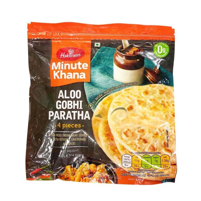 Haldiram's Aloo Gobi Paratha 400g – Classic Vegetable Stuffing