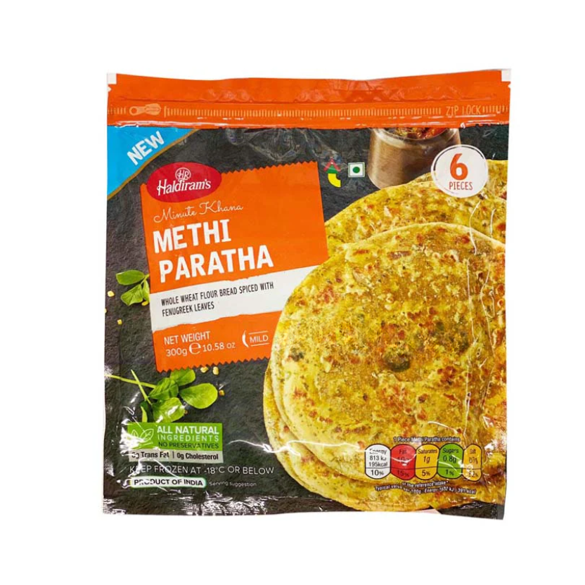 Haldiram's Methi Paratha 300g - Twin Herbal Breads