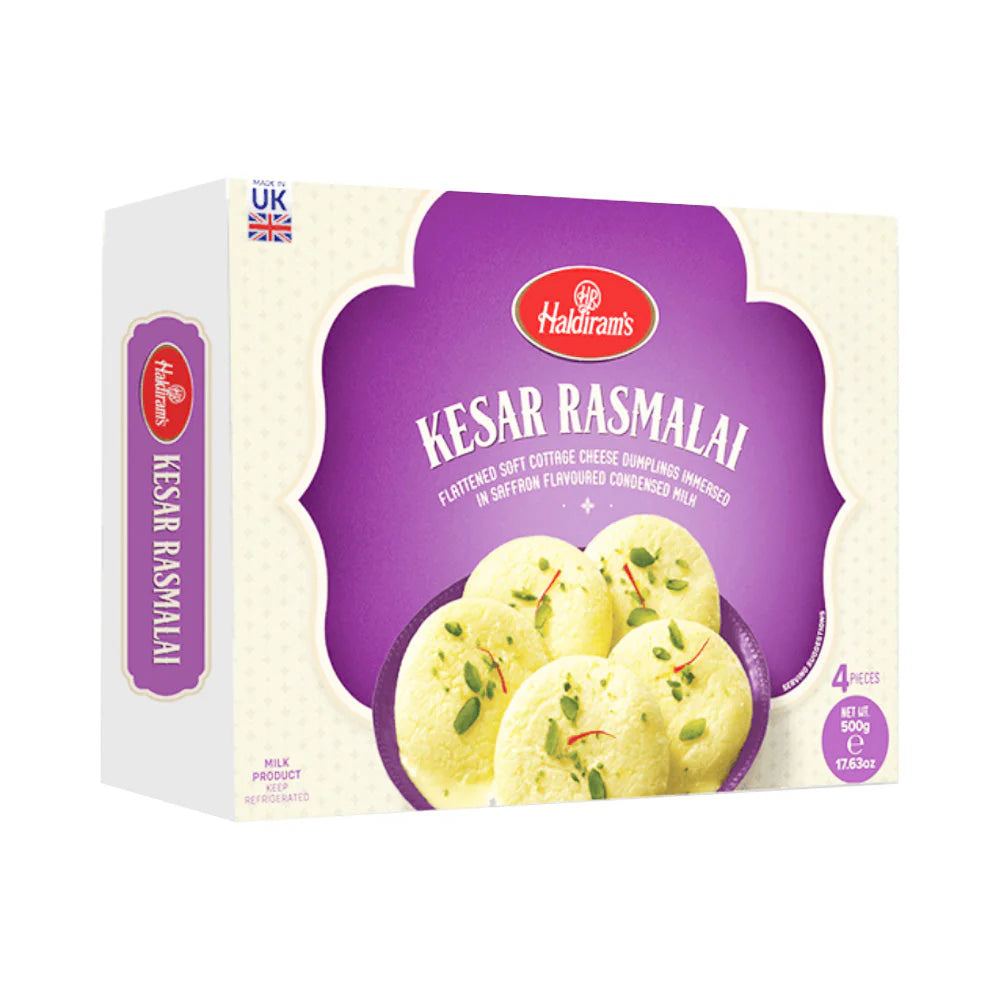 Haldiram kesar rasmalai 4pcs