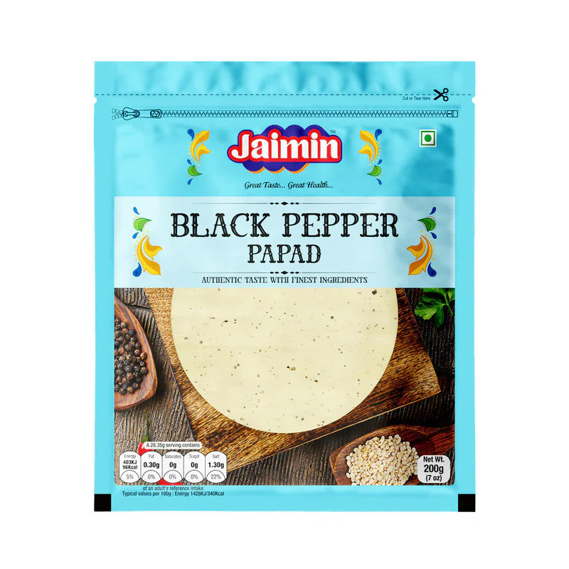 Jaimin black pepper papad