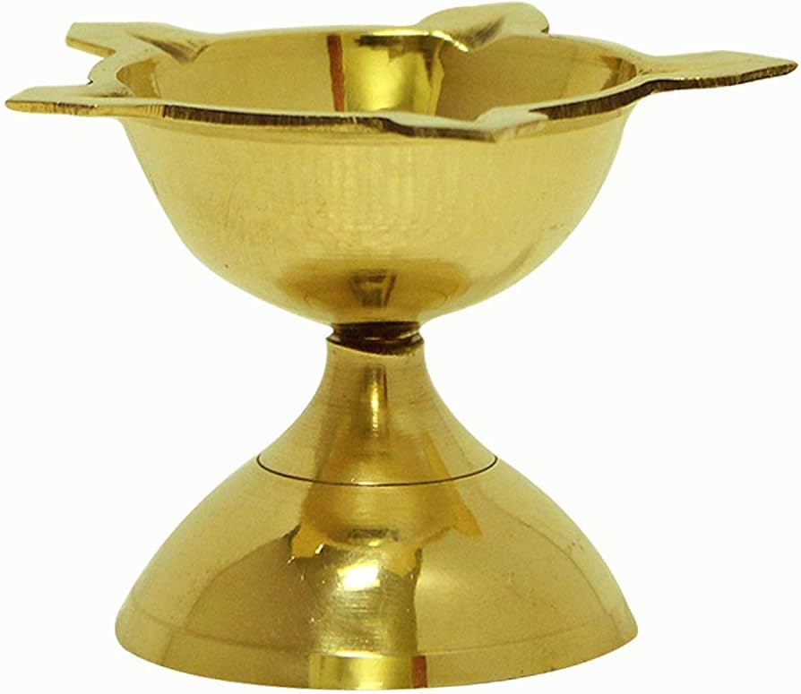 Pooja panchmukhi diya brass