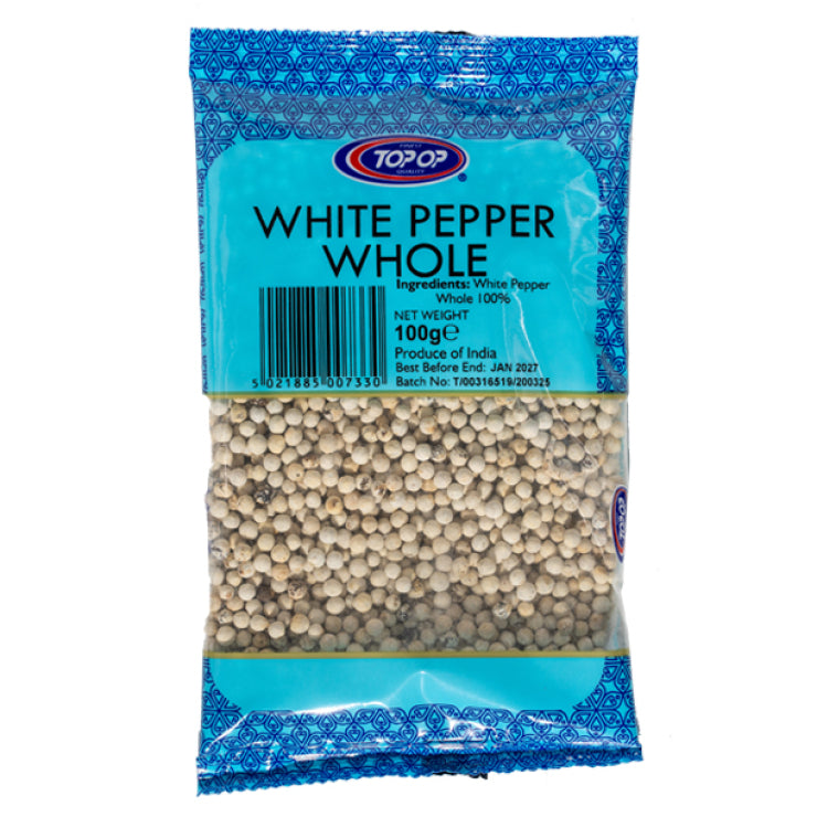 Topop white Pepper Whole 100g
