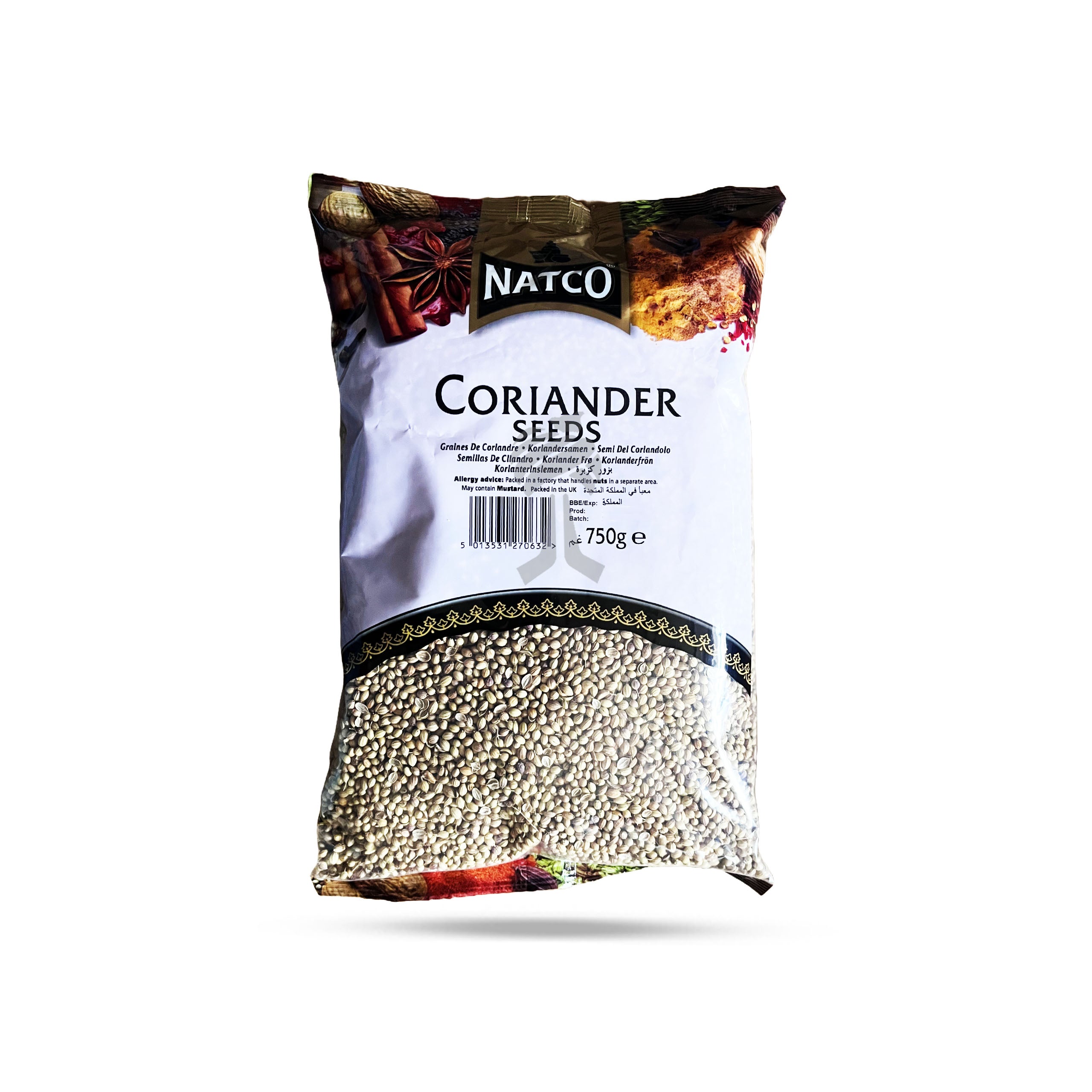 Natco Whole Coriander seeds 750g