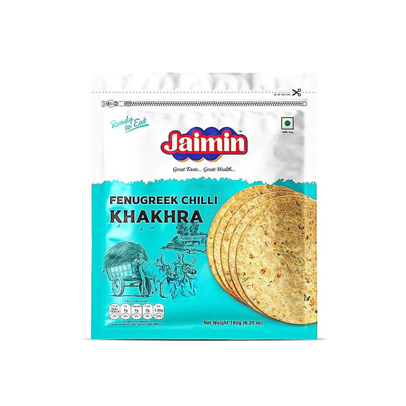 Jaimin Fenugreek Chilli Khakhra 180g