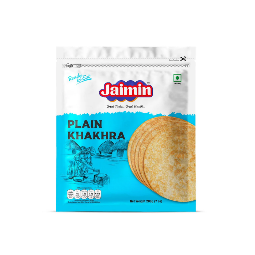 Jaimin Plain Khakhra 200g – Crunchy Healthy Snack