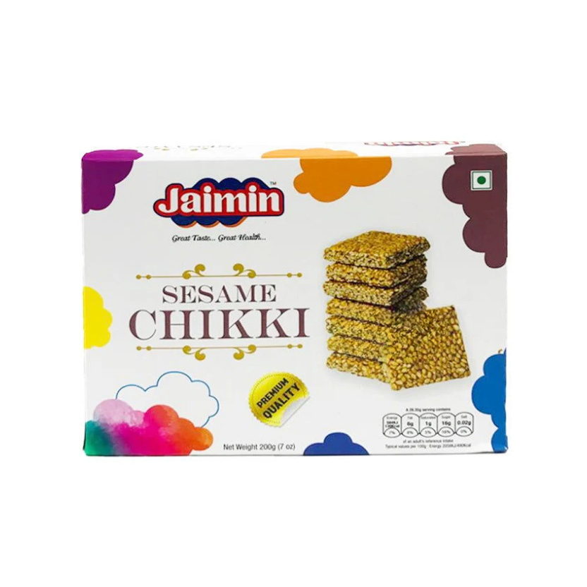 Jaimin Sesame Chikki 200g – Crunchy Indian Sweet