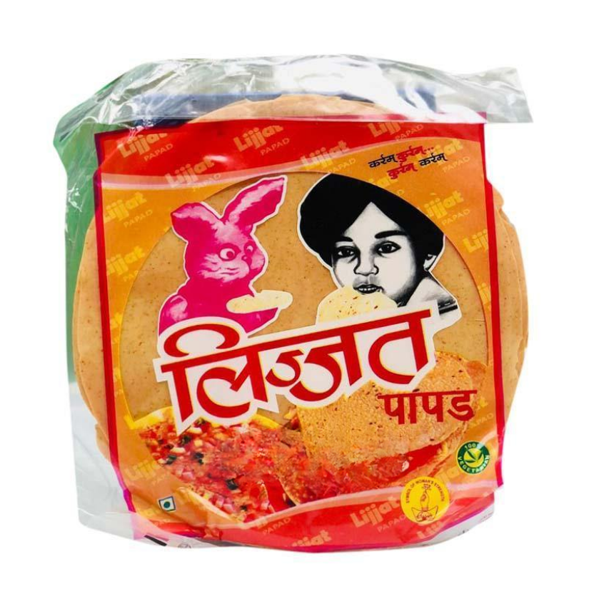 Lijjat Black Pepper Papad 200g
