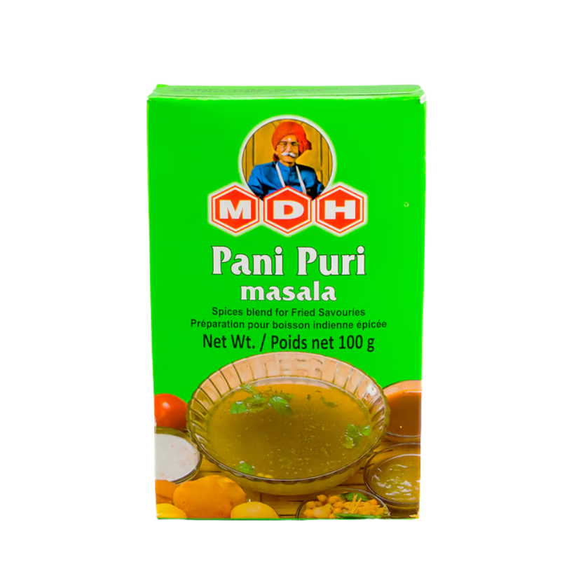 MDH Pani Puri Masala 100g - Tangy Street Flavor