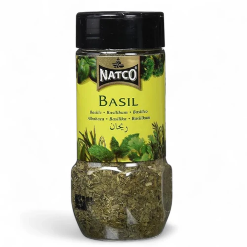 Natco Basil Jar 25g - Aromatic Herb Leaves