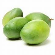 Raw green mangoes