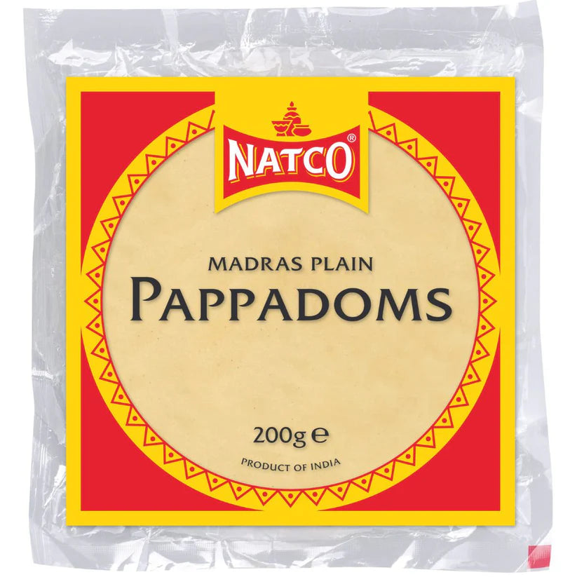 Natco madras papad 6''