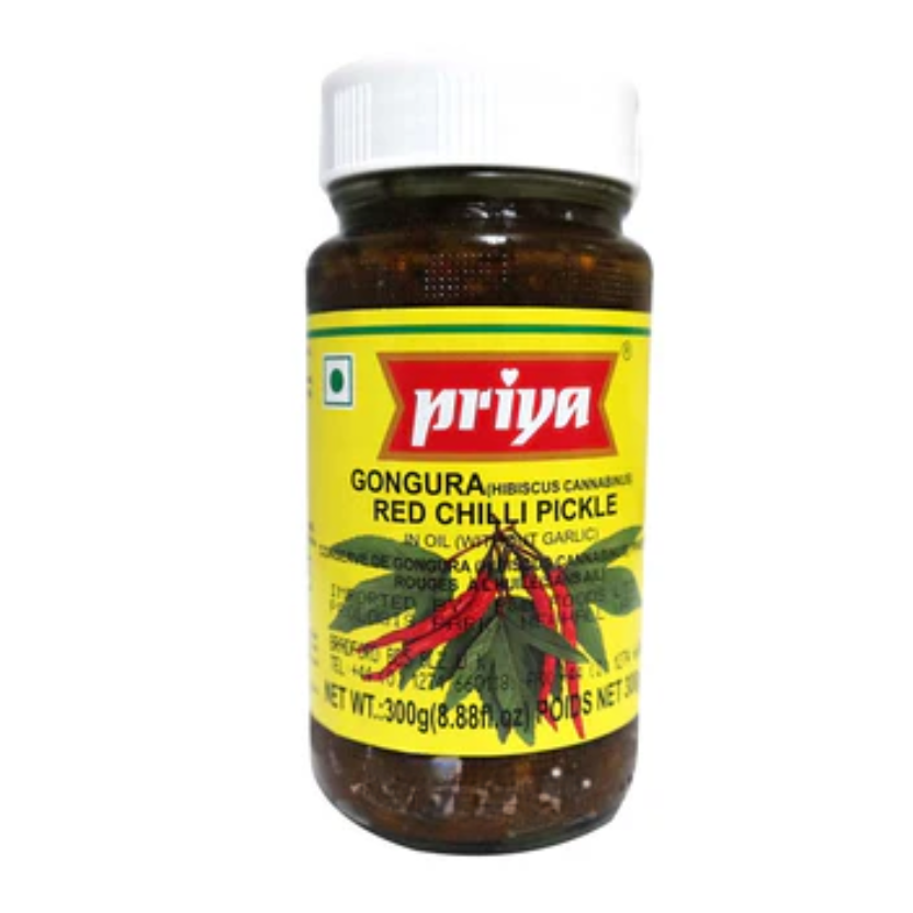 Priya Gongura & Red Chilli Pickle 300g