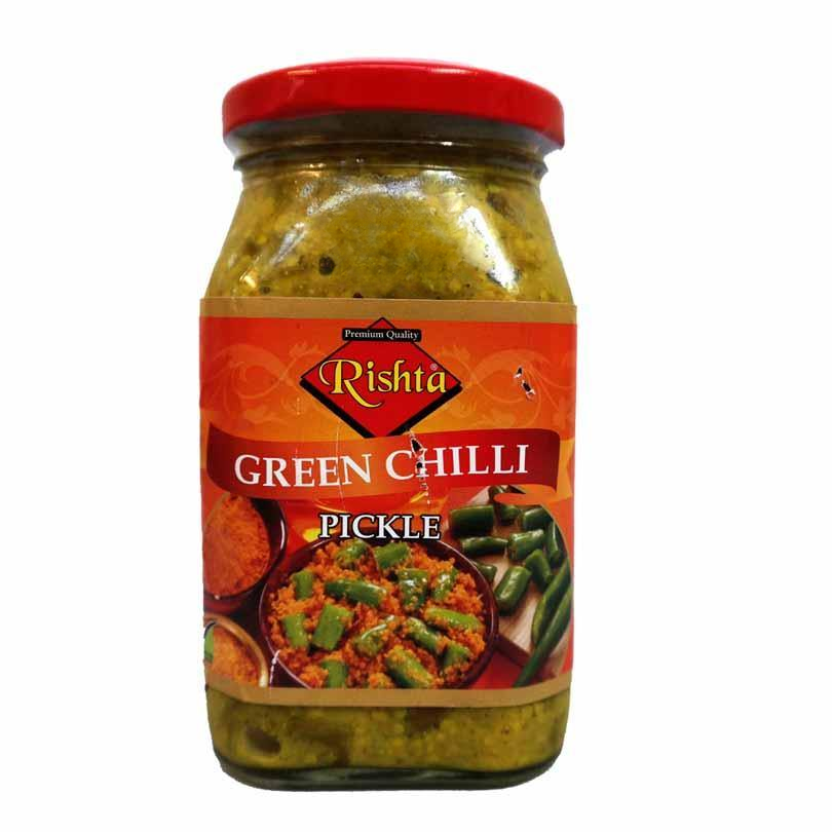 Rishta Green Chilli Pickle 400g