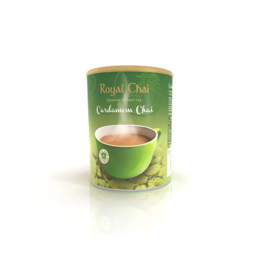 Royal Chai Cardamom Tea 400g (Unsweetened) - Bold Cardamom Flavor