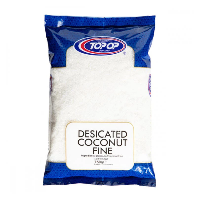 Top Op Desicated Coconut Fine 750g - Smooth Baking Ingredient