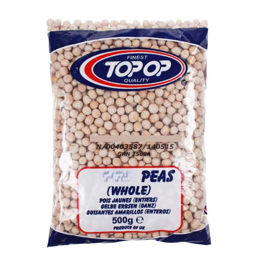 Top Op Whole White Peas 500g
