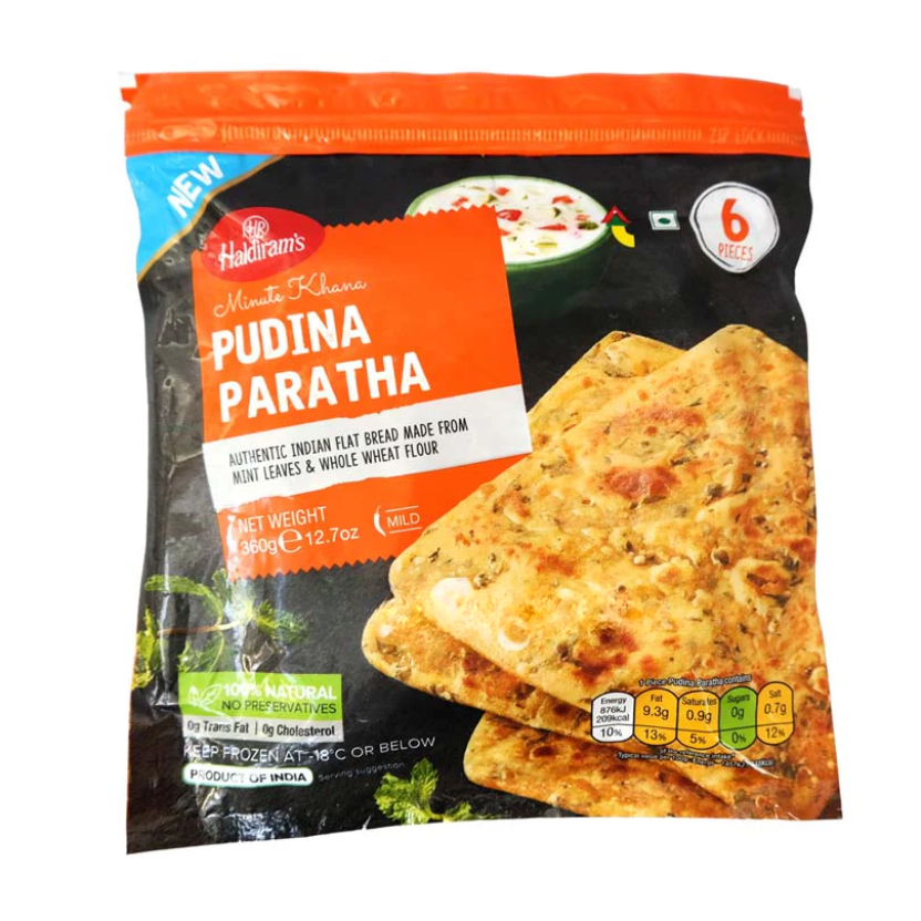 Haldiram's Pudina Paratha 360g - Mint Flavored Flatbread